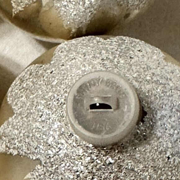 7 Vintage Shiny Brite Snow Cap Glass Christmas Ornaments Plastic Cap USA Mixed - Picture 13 of 14